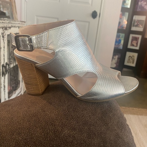Silver Sandal Heel made in Italy by Next.  3 “ Heel - Picture 3 of 3